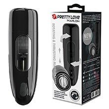 Foto do Produto Masturbador Masculino em Silicone 10 Níveis de Pressão Interna e Rotação Recarregável Marlon Preto