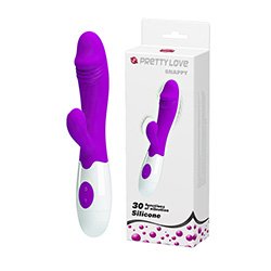 Vibrador Duplo em Silicone com 10 Vibrações Womanizer Roxo