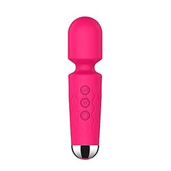 Foto do Produto Massageador Er�tico Varinha M�gica Recarreg�vel em Silicone 20 Vibra��es Stacy Mini Pink