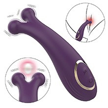 Foto do Produto Vibrador para Clit�ris em Silicone com 9 Vibra��es Recarreg�vel Ocean Angel Roxo