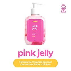 Foto do Produto Gel Hidratante Corporal Sensual Pink Jelly - Beijável Sabor Chiclete 250ml