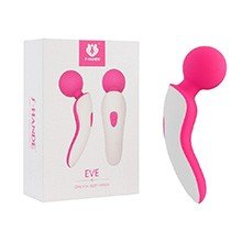 Massageador Er�tico em Silicone Recarreg�vel com 9 Vibra��es Eve Pink