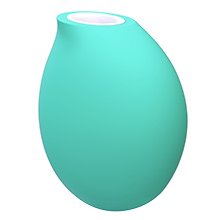 Foto do Produto Vibrador para Clitóris Recarregável em Silicone com 11 Estágios de Ondas de Pressão Mini Cyan