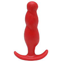 Foto do Produto Plug Anal Mini Vermelho 8x2cm - Para Iniciantes no Prazer Anal