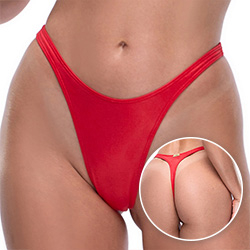 Foto do Produto Calcinha String Fio Dental Sexy em Cirre Estilo Asa Delta Vermelha