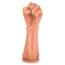 Foto do Produto Penetrador para Prática de Fisting Realístico com Ventosa Hand Fist Punho 22 x 8cm Bege