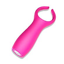 Vibrador Masculino em Silicone Recarregável com 9 Vibrações Grant Pink