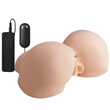 Masturbador Vagina e �nus xXx To-Go em Cyberskin com Vibrador