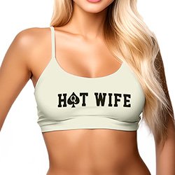 Cropped Sensual Sexy em Modal com Leve Transparência Hotwife Off White