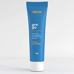Foto do Produto Gel Beijo Grego Comestível Aroma e Sabor Frutas Vermelhas Olove 15ml