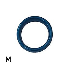 Anel Peniano em Aço Prolongador de Ereção 4,5cm Tamanho M Azul