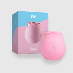 Foto do Produto Vibrador para Clit�ris Recarreg�vel em Silicone 10 Ondas de Press�o Fl� Rosa