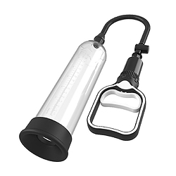 Bomba Peniana Manual com Bocal de Silicone 25,3 x 8,2cm Transparente