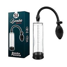 Foto do Produto Bomba Peniana Manual de 20cm com Bocal de Silicone Transparente