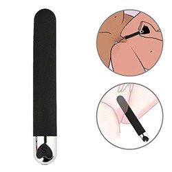 Vibrador Personal Recarregável em Silicone com 10 Vibrações Preto