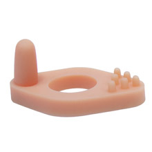 Foto do Produto Anel Peniano Massageador 8,4 x 3cm Bege