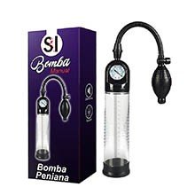 Foto do Produto Bomba Peniana Manual com Medidor de Pressão Transparente