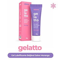 Foto do Produto Gel Lubrificante Beijável Ice Gelatto - Sabor Morango 30ml