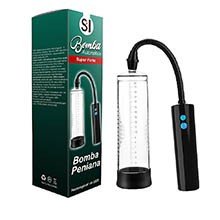 Foto do Produto Bomba Peniana Automática Recarregável com 3 Modos de Vibração Transparente
