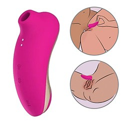 Vibrador Duplo Recarregável em Silicone: Pulsador de Clitóris e Vibrador Ponto G Pink