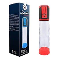 Foto do Produto Bomba Peniana Automática Recarregável com 5 Modos de Vibração Vermelho