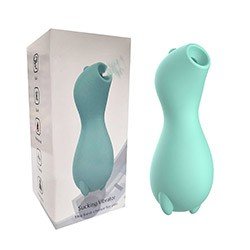 Foto do Produto Pulsador de Clit�ris em Silicone Recarreg�vel com 7 Pulsa��es Cyan