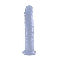 Foto do Produto P�nis Real�stico em Jelly com Ventosa 19,5 x 3,8cm Azul Cintilante