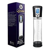 Foto do Produto Bomba Peniana Automática Recarregável com 4 Modos de Vibração e Painel LCD Transparente