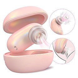 Foto do Produto Vibrador para Clit�ris Recarreg�vel em Silicone e ABS (Pl�stico) 5 Pulsa��es Mini Pod Rosa