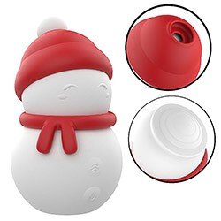 Foto do Produto Vibrador Discreto Recarregável em Silicone 5 Pulsações e 5 Modos de Dedilhar Snow Baby