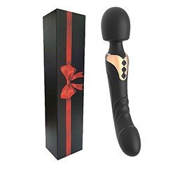 Foto do Produto Massageador Er�tico Flex�vel Recarreg�vel em Silicone 10 Vibra��es Formato de P�nis Long Preto