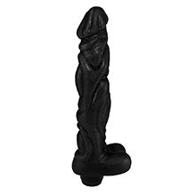Foto do Produto Pênis em PVC Flexível com Massageador Things com Vibrador 20 x 4cm Preto