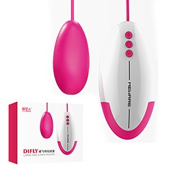 Vibrador Bullet em Pl�stico R�gido 10 Modos de Vibra��o e Controle com Fio Pink