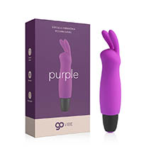 Vibrador Bullet Recarreg�vel em Silicone com 10 Vibra��es Coelhinho Roxo