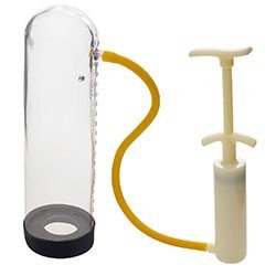 Foto do Produto Bomba Peniana Manual Sucsex com Seringa e Anel de Látex