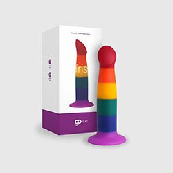 Dildo em Silicone Flex�vel com Ventosa �ris 16,6 x 3,6cm