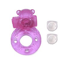 Foto do Produto Anel Peniano Ursinho com C�psula Vibrat�ria Rosa