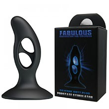 Estimulador de Próstada em Silicone com Contração e Expansão Fabulous Preto