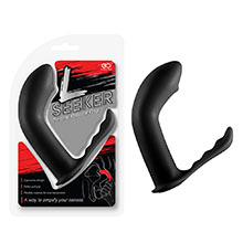 Estimulador de Próstata em Silicone Flexível Seeker Preto