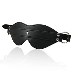 Foto do Produto Venda BDSM em PU com Argolas e Fivela Ajust�vel Preta