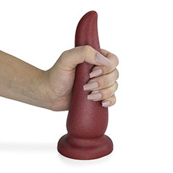 Foto do Produto Plug Anal Grande Tongue - PVC Flex�vel 20 x 5,6cm Vermelho