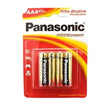 Pilha Alcalina Panasonic Power AAA 4 Unidades