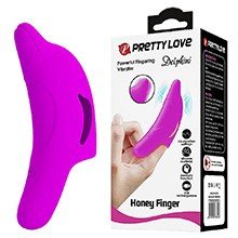 Foto do Produto Dedeira Estimuladora em Silicone Recarreg�vel Formato de Golfinho 10 Vibra��es Delphini Pink