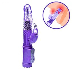 Foto do Produto Vibrador Rabbit com Estimulador Coelho, 36 Vibrações Roxo