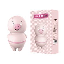 Foto do Produto Vibrador para Clitóris Recarregável com Língua e 10 Vibrações Disfarçado de Porquinho Rosa