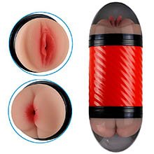 Masturbador Ânus e Vagina em Cyberskin Super Forte Bege