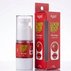 Foto do Produto Gel Vibrador Líquido Beijável LoobSuck Aroma de Morango 19ml