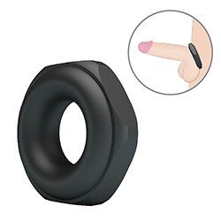 Foto do Produto Anel Peniano em Silicone Texturizado para Ere��o Mais Firme e Prolongada Jarvius Preto