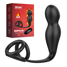 Estimulador de Próstata com Anel Escrotal, Aquecedor e Vibrador 12 Velocidades TZ