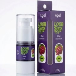 Foto do Produto Gel Vibrador Líquido Beijável LoobSuck Aroma de Uva 19ml